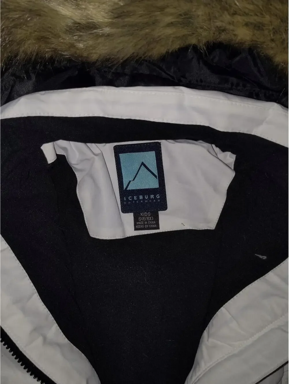 White and black winter Jacket
